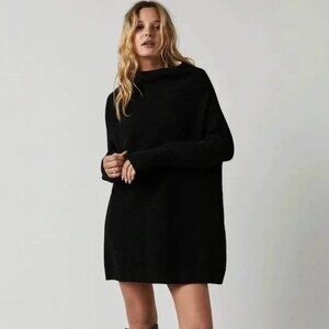 Free People Ottoman Slouchy Tunic Black